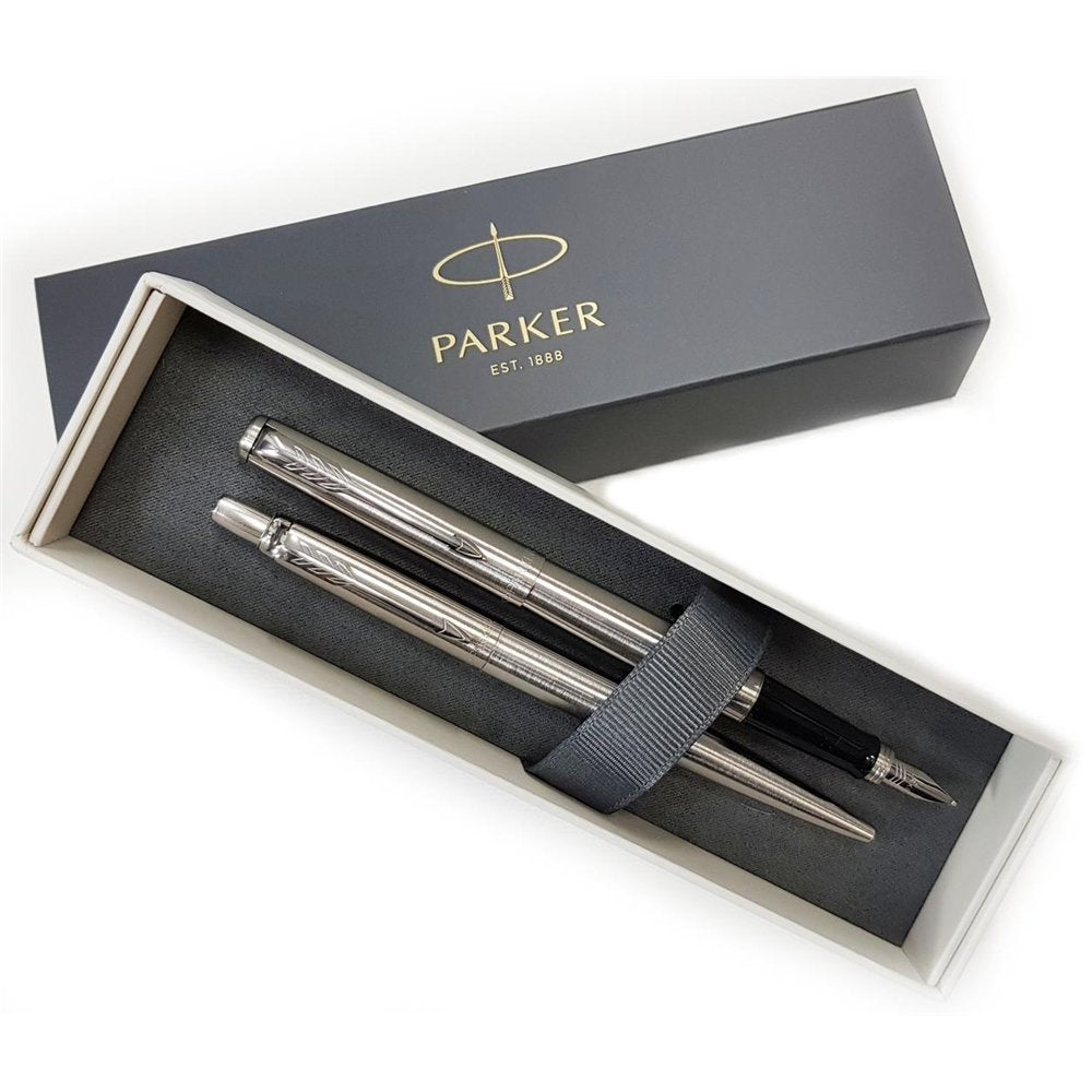 EAN 3026980932589 - Parker 2093258 juego de bolígrafos Negro, Plata 2 pieza(s) imagen 2