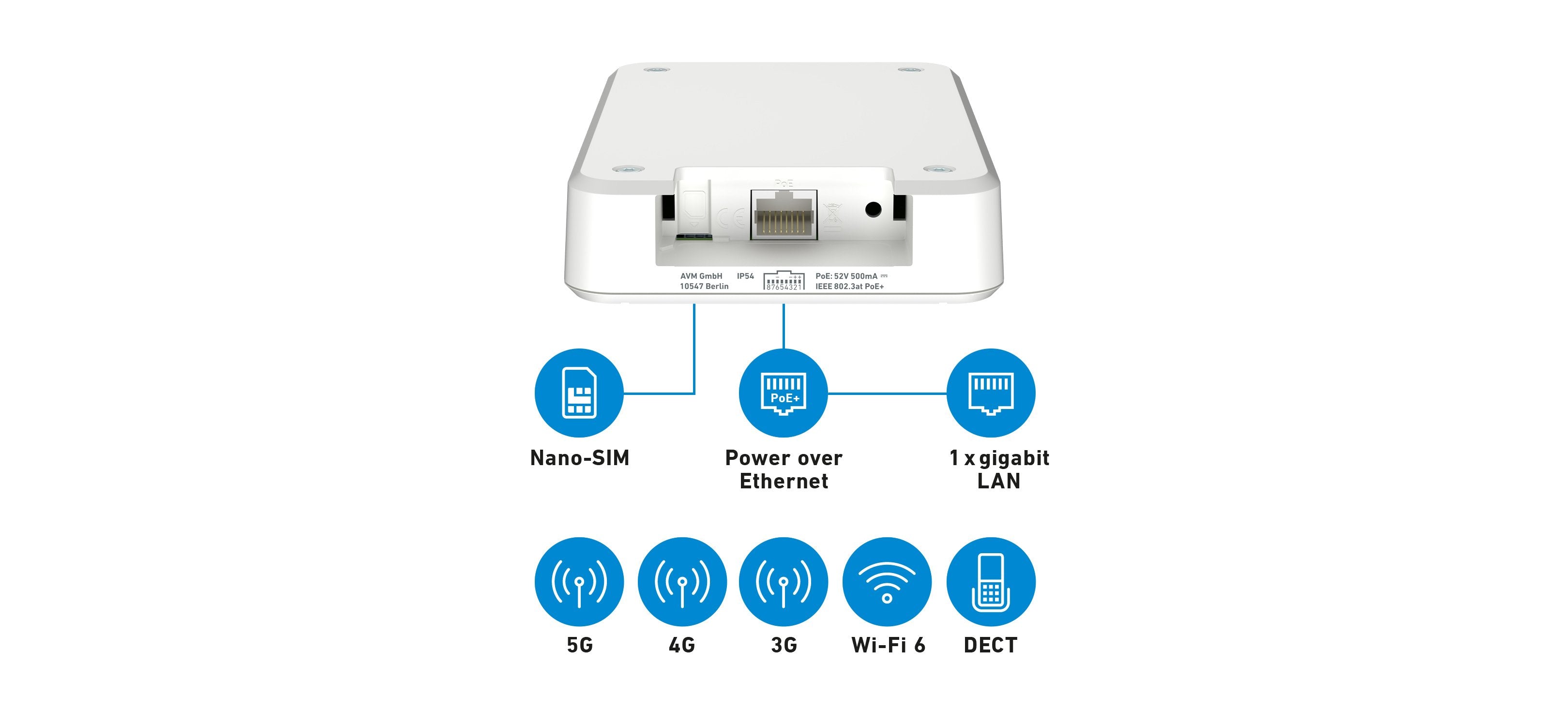 EAN 4023125030710 - Box FRITZ! 6860 5G Edition International router inalámbrico Gigabit Ethernet Doble banda (2,4 GHz / 5 GHz imagen 2