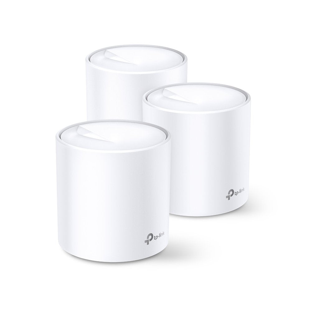 Tp-Link Deco X60 Ax3000 Wi-Fi 6 Whole-Home Mesh System 3-Pack Quad-Core Cpu 2x Ge Rj45 4x Int.Antennas Mu-Mimo (P)