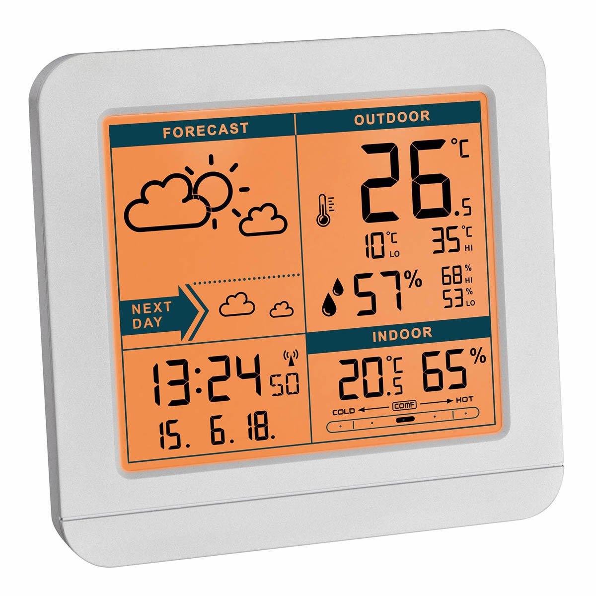 EAN 4009816033222 - TFA-Dostmann Sky Blanco LCD Batería imagen 2