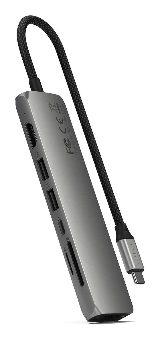 EAN 810086361496 - Satechi ST-P7SM hub de interfaz USB Tipo C 10000 Mbit/s Gris imagen 4