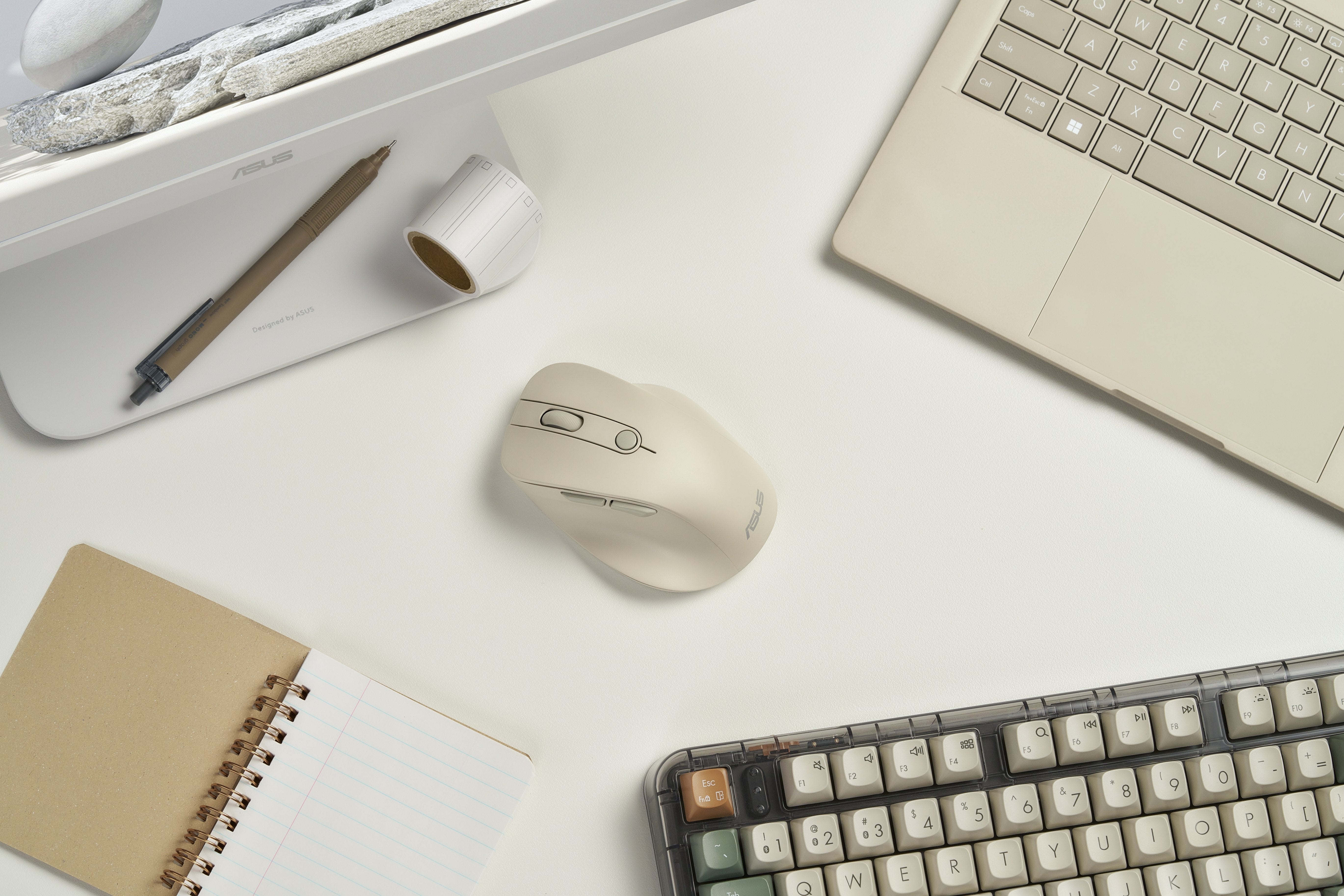 Raton Asus Md105 Wireless Milky Blanco