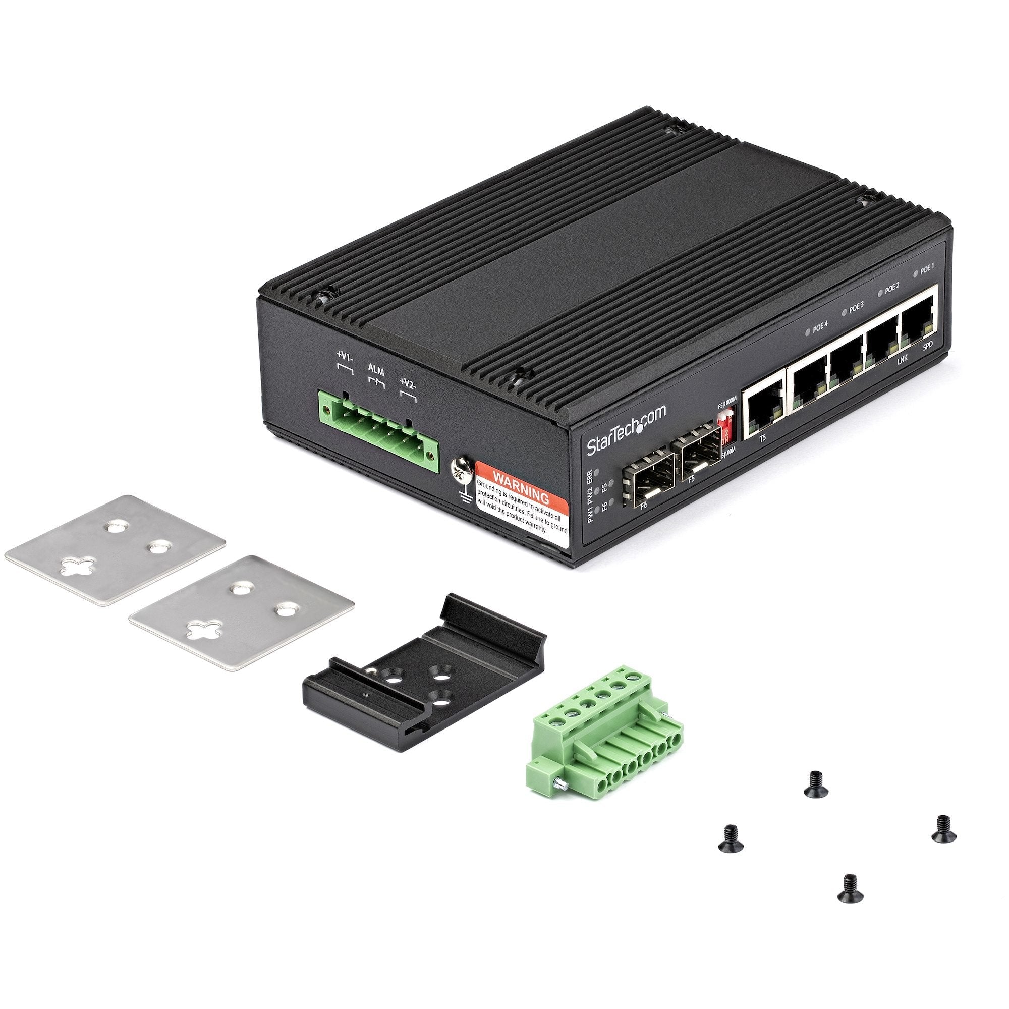 Startech Switch Industrial Ethernet 6x Poe+