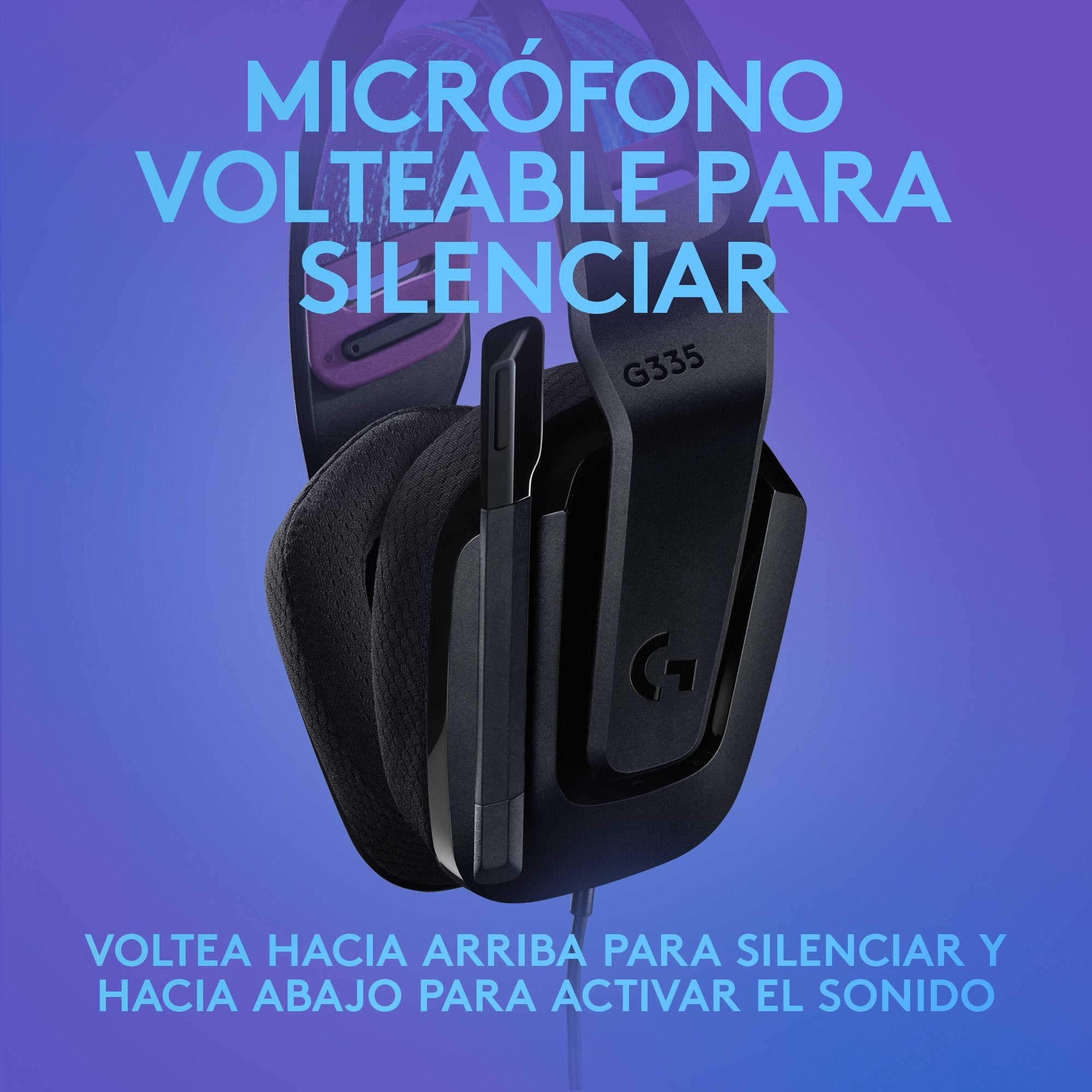 Auriculares Gaming Con Micrófono Logitech G335 Jack 3.5 Negros
