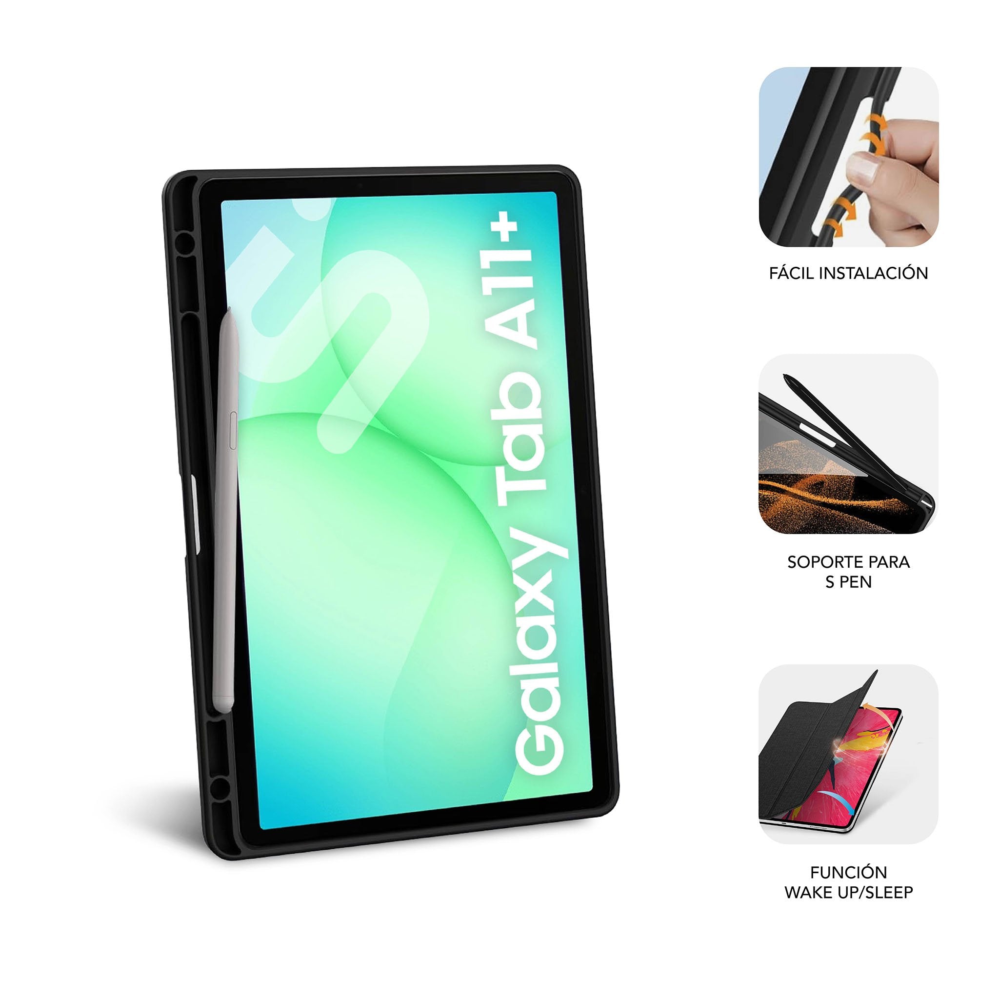 EAN 8436586743796 - SUBBLIM SUBCST-5SC041 funda para tablet 27,9 cm (11") Libro Negro imagen 2
