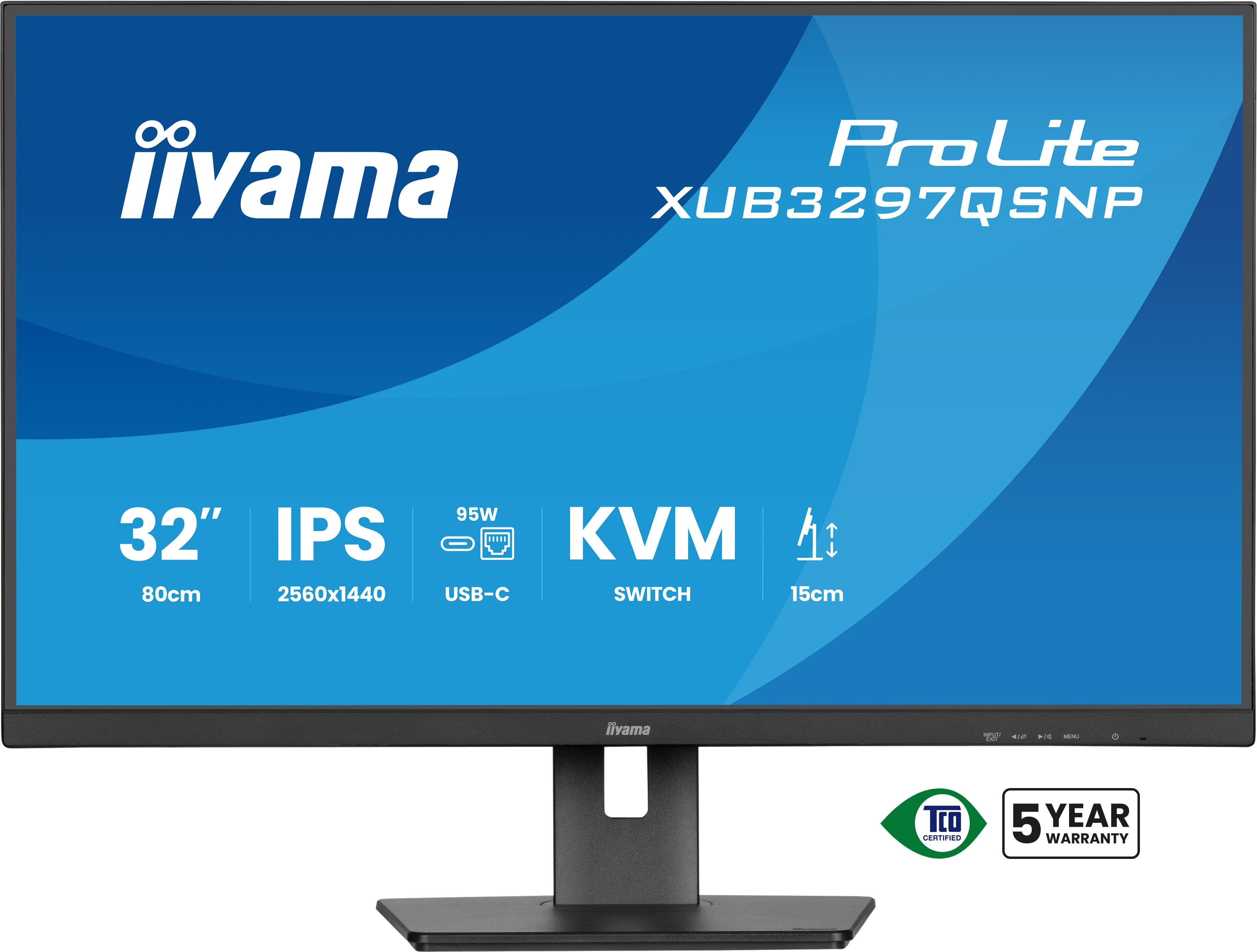 Monitor Iiyama 32" Xub3297qsnp-B1 16:9 2xhdmi+Dp+Usb-C
