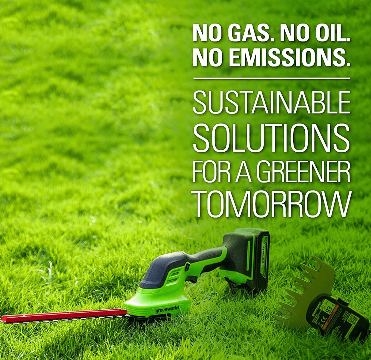 Cortacésped Y Cortasetos 24v 2ah Greenworks G24shtk2 - 1600607va