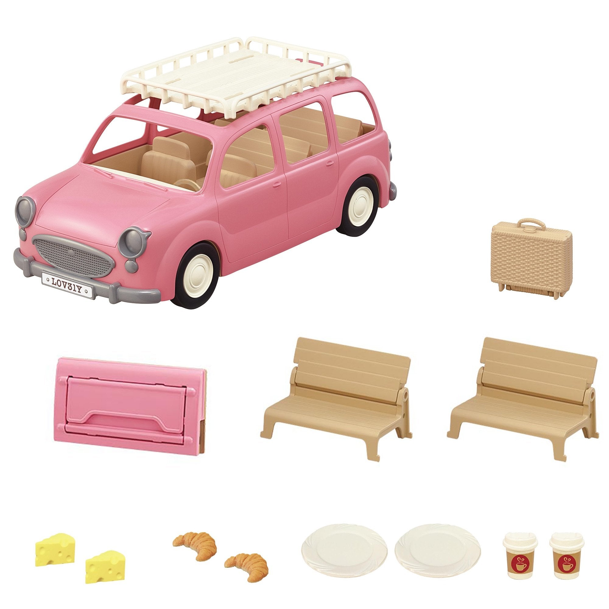 Epoch Sylvanian Families - Familienauto Con Picknickzubehör 5535