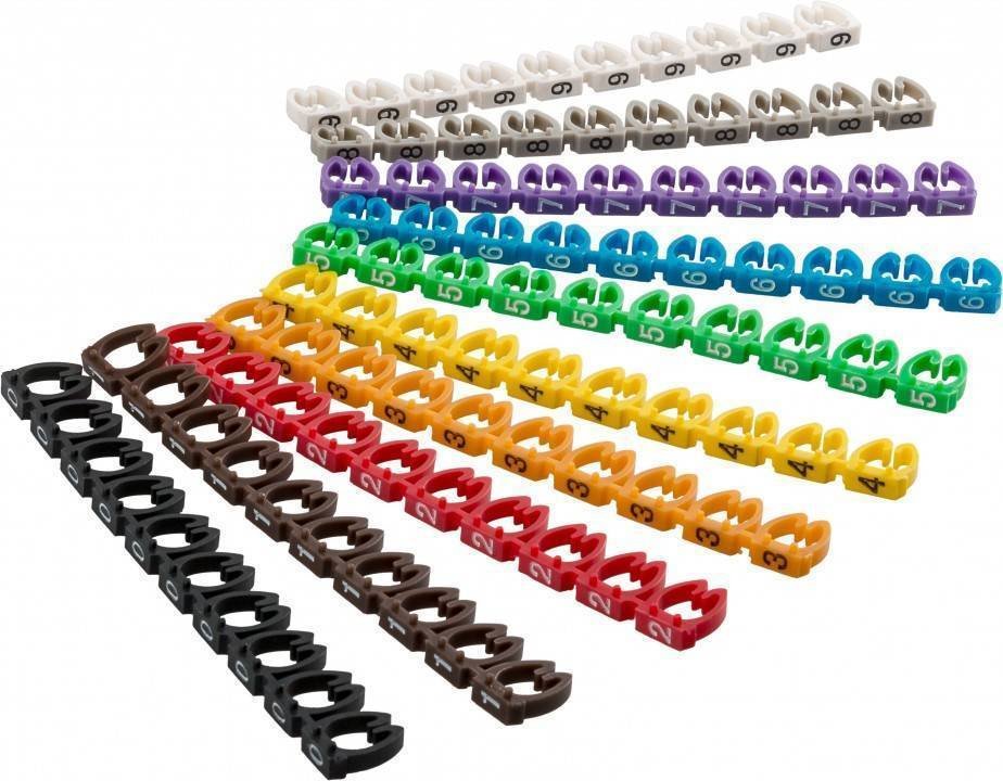 Goobay 72515 Soporte Para Manguito De Identificación De Conductor Multicolor Pvc 100 Pieza(S)