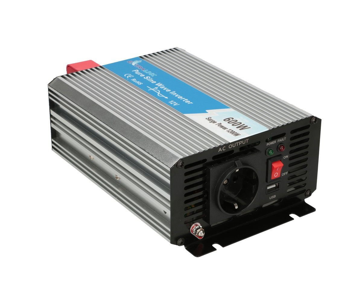 EAN 5903148918082 - Extralink VOLTAGE CONVERTER 12V - 230V, 600W, PURE SINUS OPIP-600W adaptador e inversor de corriente Auto imagen 1