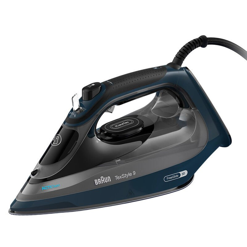 EAN 8021098002938 - Braun TexStyle 9 0127409002 plancha Plancha a vapor EloxalPlus soleplate 3200 W Azul oscuro imagen 1
