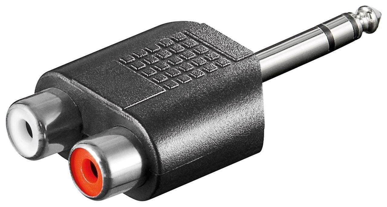 Microconnect 6.3mm - 2xrca 6.35mm