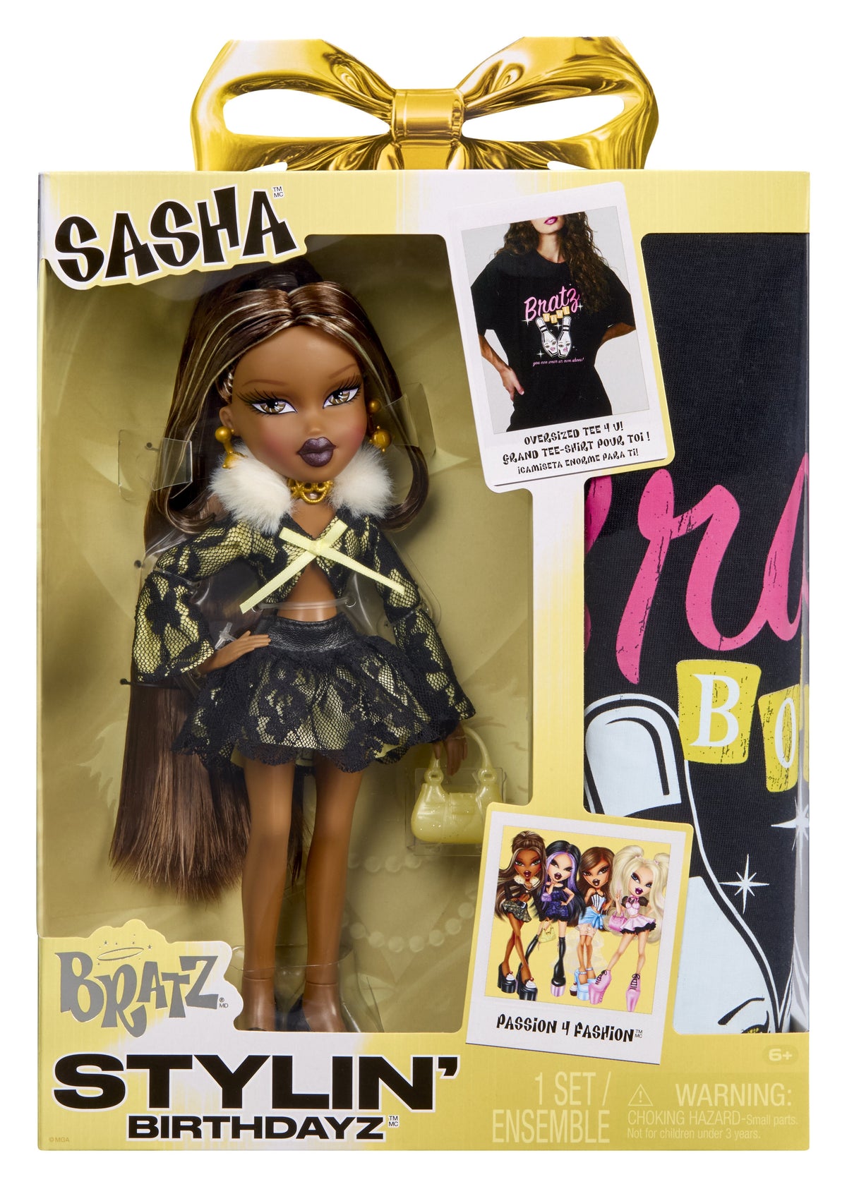 Muñeca Sasha + Camiseta Birthday Stylin Bratz