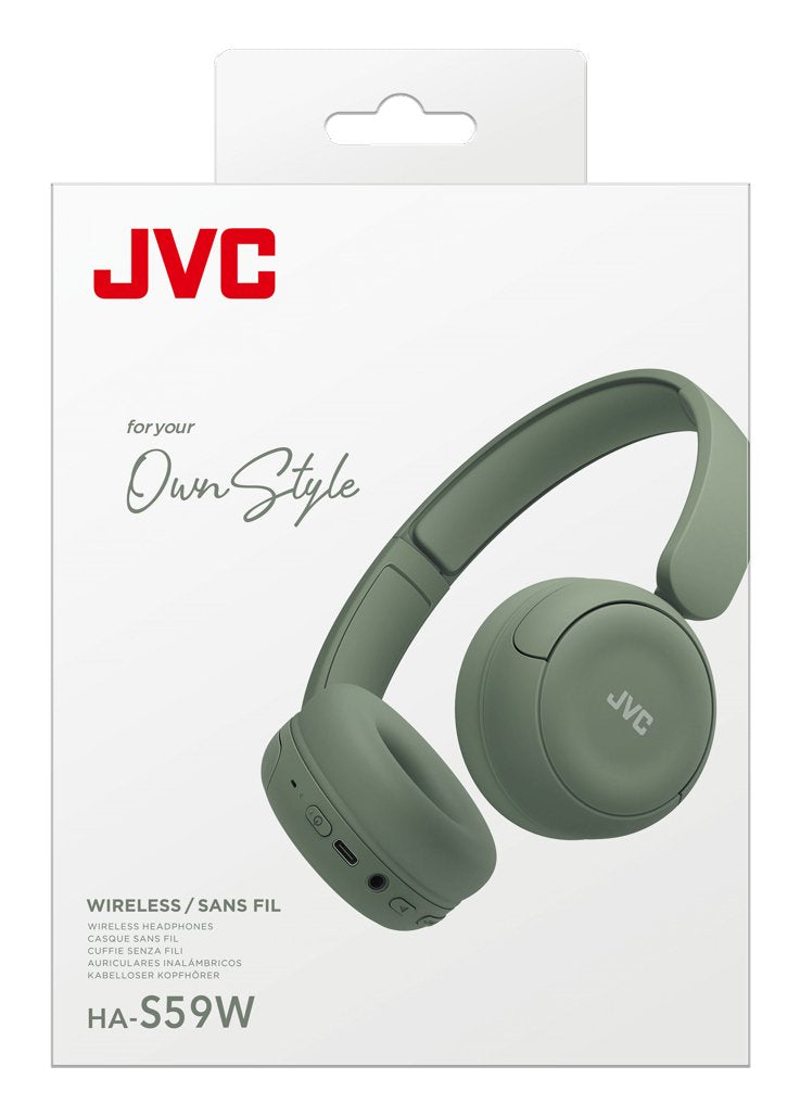 Auriculares Jvc Ha-S59w Inalámbrico Y Alámbrico Diadema Música/Uso Diario Usb Tipo C Bluetooth Verde