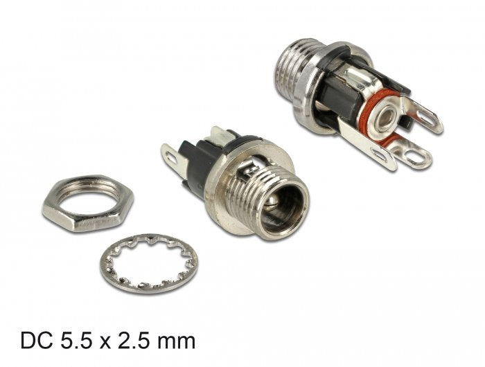EAN 4043619899111 - DeLOCK 89911 conector DC Negro, Níquel imagen 1
