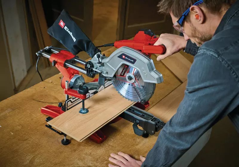 Sierras Einhell Te-Sm 10 L Dual, 4300877 De Corte A Inglete Y A Bisel Rojo