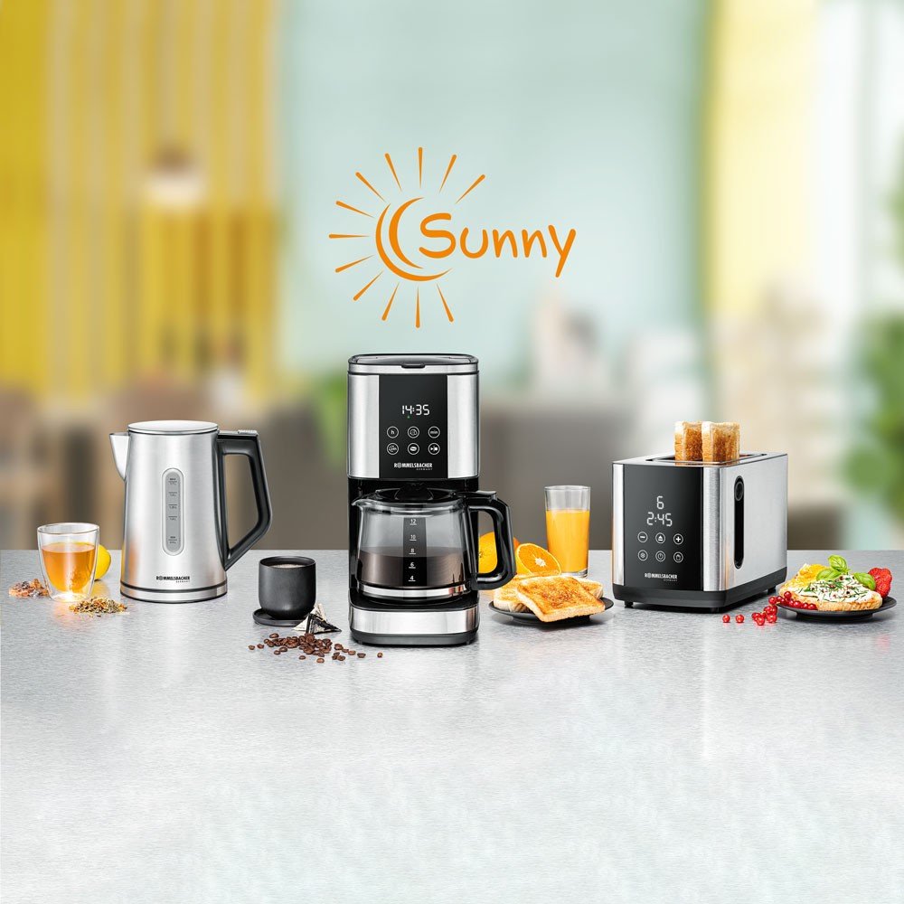 Tostadora Rommelsbacher Sunny To 850 (Acero Inoxidable/Negro, 800 W, Para 2 Tostadas)