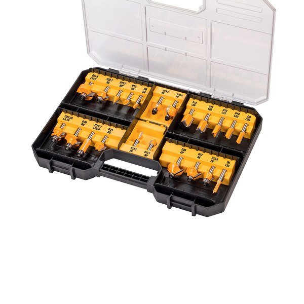 Dewalt Juego De Fresas Dt90017, 22 Piezas Dt90017-Qz