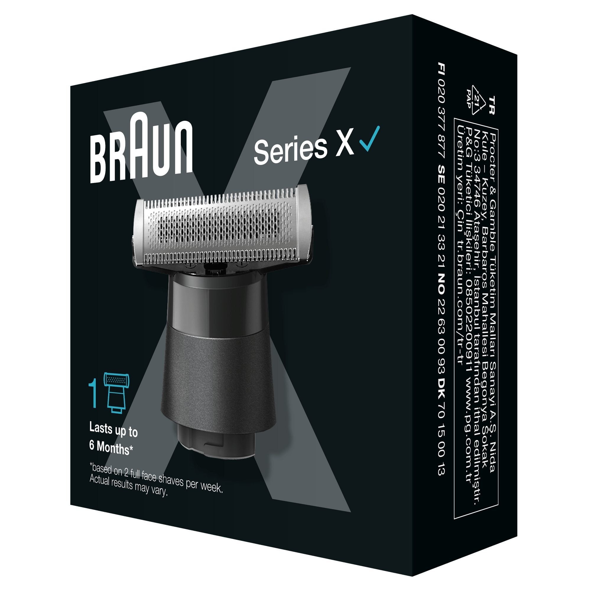Braun Series X Xt20 Hoja De Reemplazo, Cabezal De Afeitar 4987176134103.0