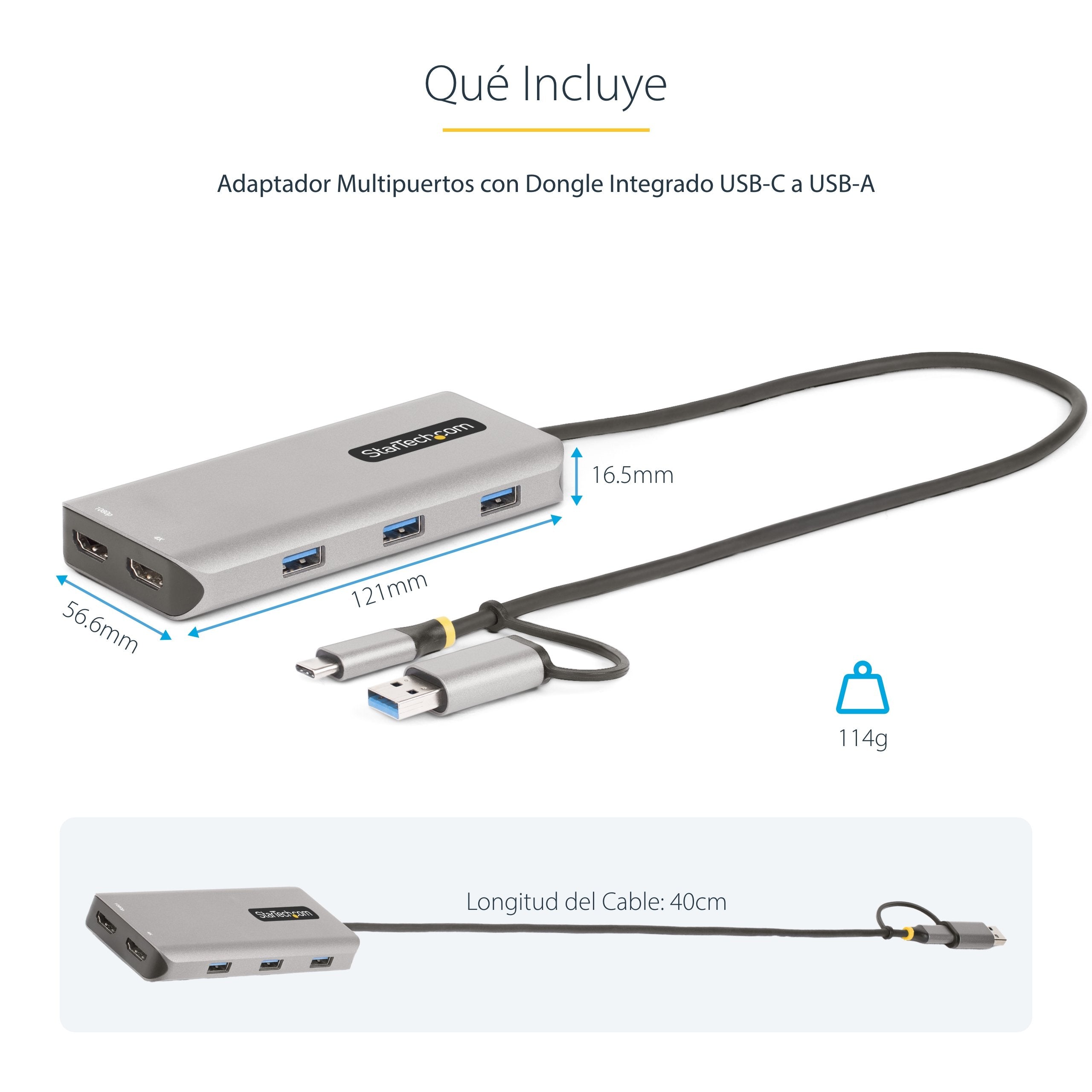 EAN 0065030901260 - StarTech.com 167B-USBC-MULTIPORT base para portátil y replicador de puertos Alámbrico USB 3.2 Gen 1 (3.1 imagen 12