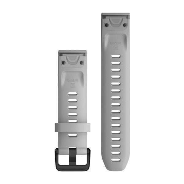 Garmin Ersatzarmband Quickfit 20mm Silikon Hell- Schiefergrau