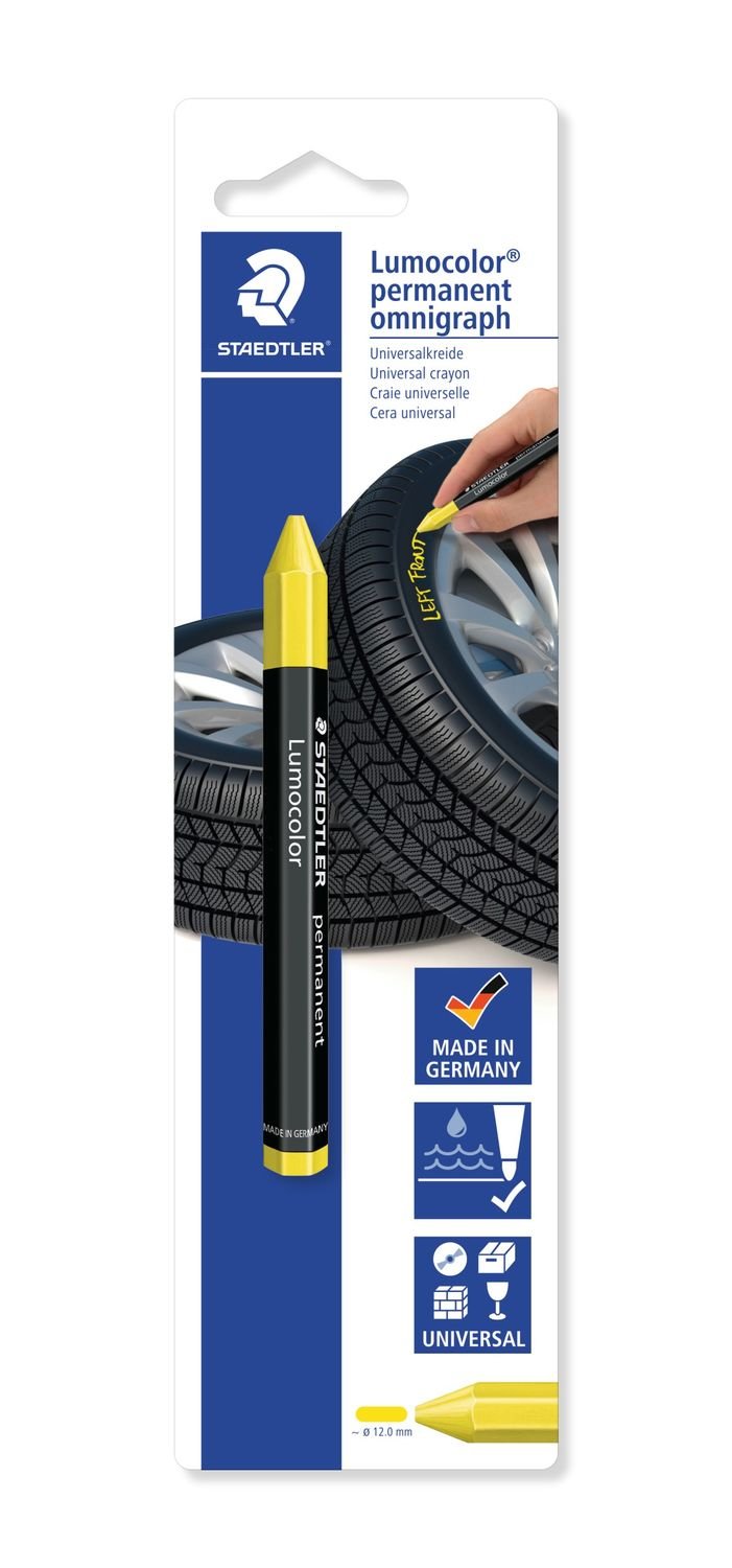 Staedtler Lumocolor 236-1 Bk-1 Tiza Universal Para Neumáticos Permanente