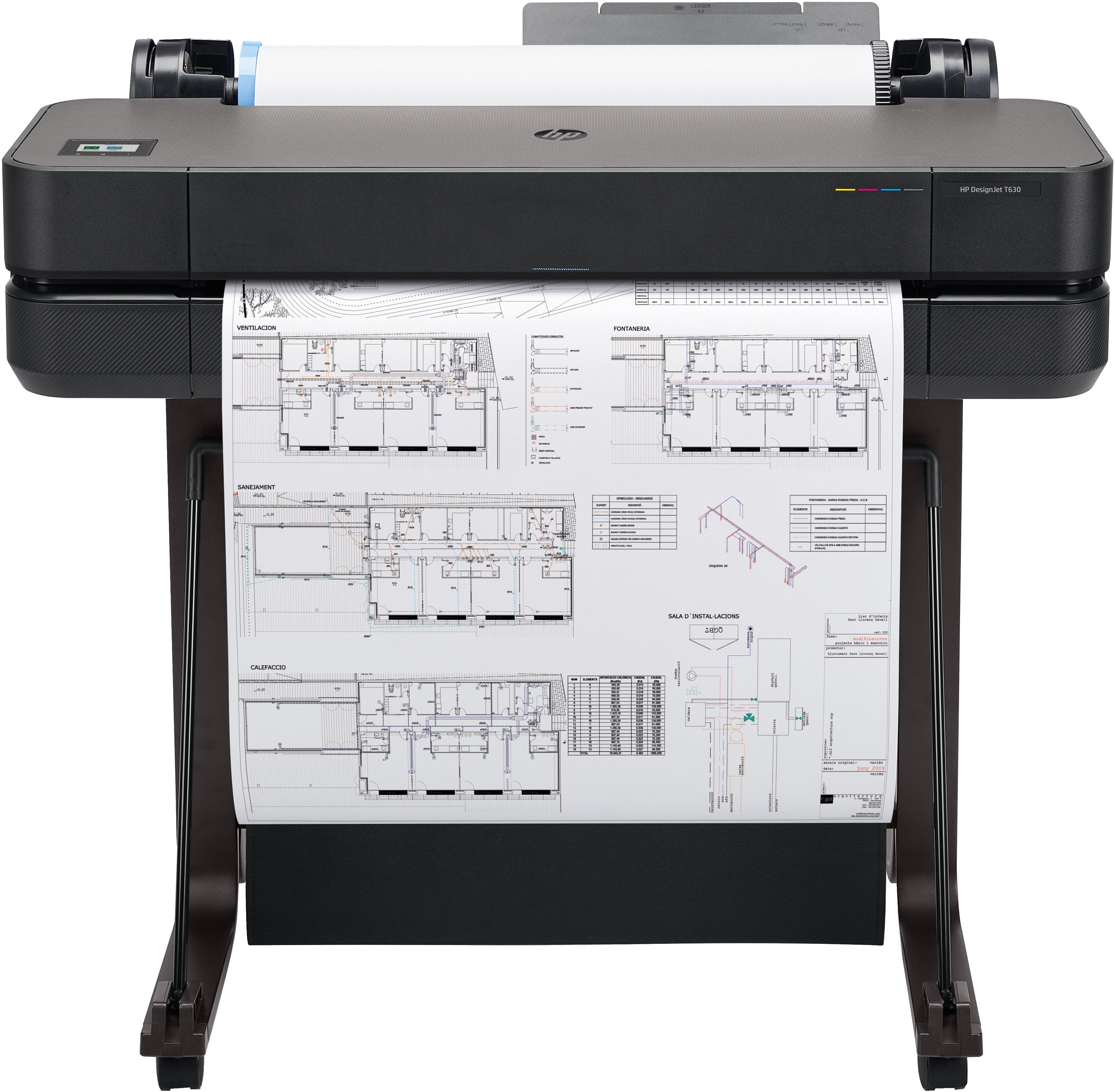EAN 0198701026846 - HP Designjet T630 24-in Printer impresora de gran formato Wifi Inyección de tinta térmica Color 2400 x 12 imagen 1
