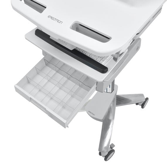 Ergotron Styleview Laptop-Wagen Sla-Antrieb 4 Schublade 3x1+1 Bis 43,9cm 17,3zoll 9,5kg.Anhebung 51cm 66ah Power System 2x33ah 12v