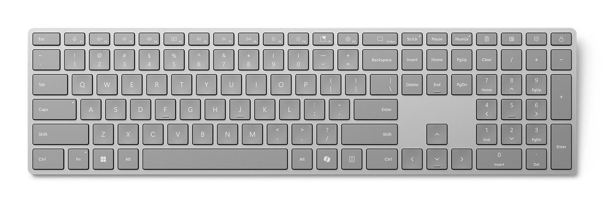 EAN 196388386291 - Microsoft Surface Keyboard (2nd Edition) teclado Hogar / Oficina Bluetooth Español Gris imagen 1