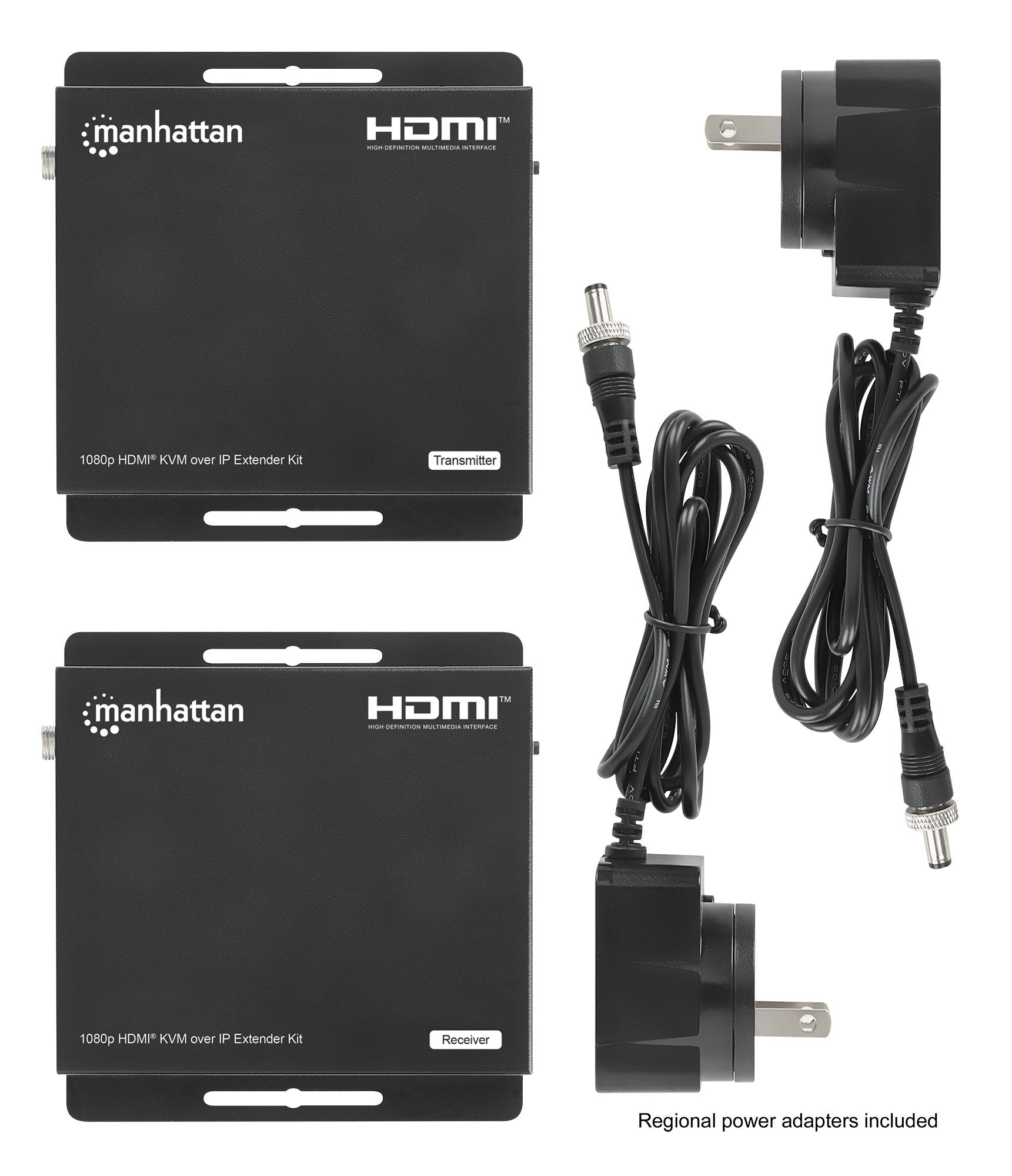 Manhattan 1080p Hdmi Kvm Over Ip Extender Set 1 Bis Zu 120m