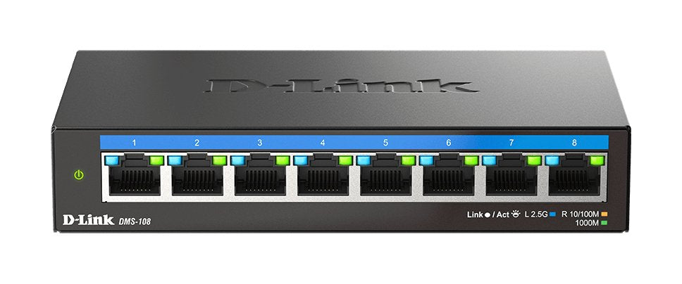 Switch D-Link 8p Dms 108e 10 100 1000 2.5g Dms-108 E