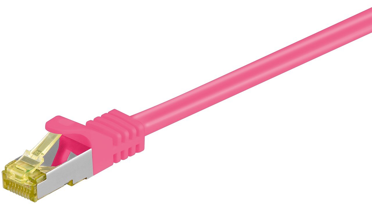 Goobay Rj-45 Cat7 1m Cable De Red S/Ftp (S-Stp) Magenta