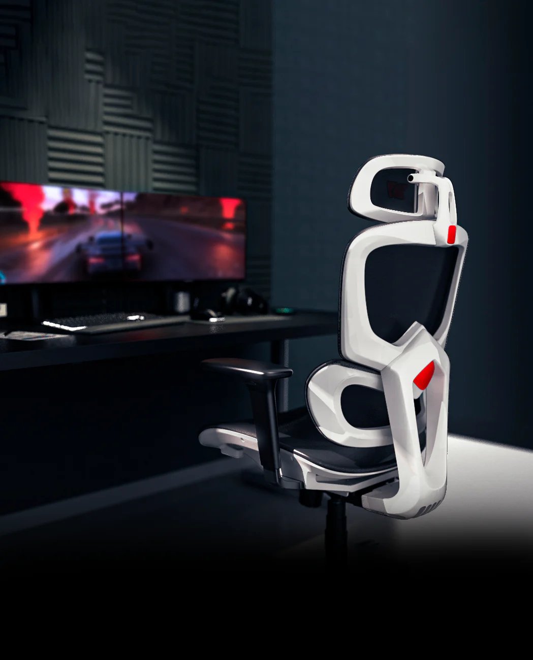 Silla Gaming Drift Drair 200 Tejido Negro / Blanco Malla