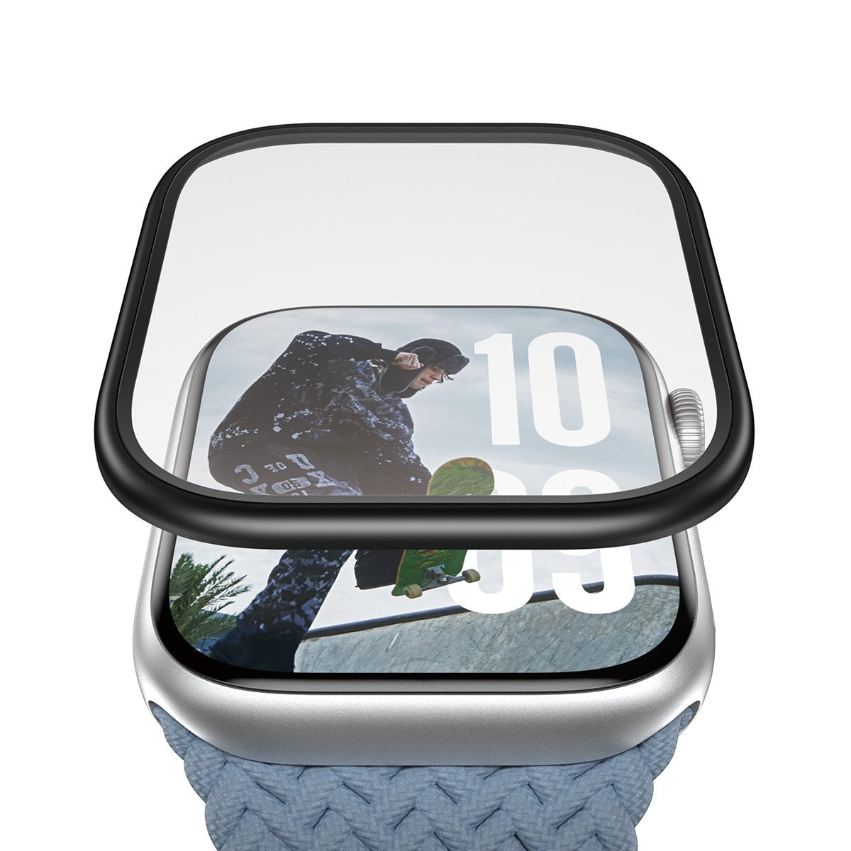 Panzerglass Screen Protector W. Negro Metal Frame Apple Watch 42mm