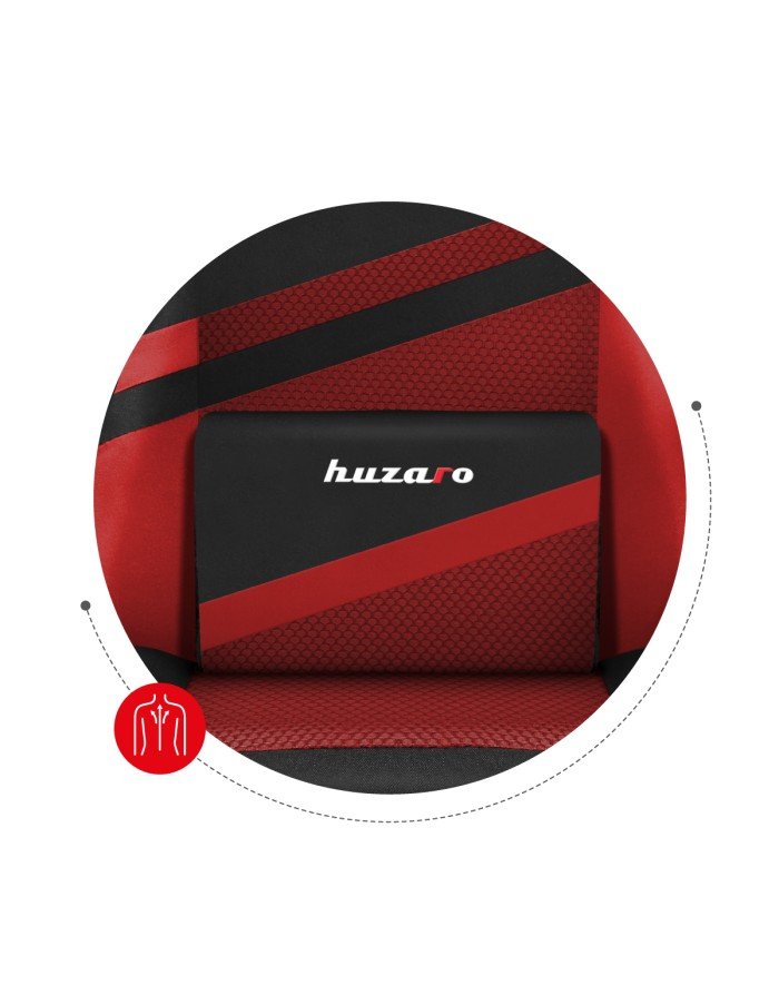 EAN 5903796013146 - Huzaro FORCE 4.4 Silla para videojuegos de PC Asiento (de seguridad) de butaca Negro, Rojo imagen 6