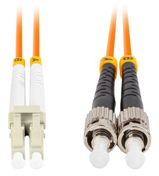 Fiber Optic Patchcord Mm St/Upc-Lc/Upc Duplex 10m Lszh Om2 50/125 3.0mm Orange