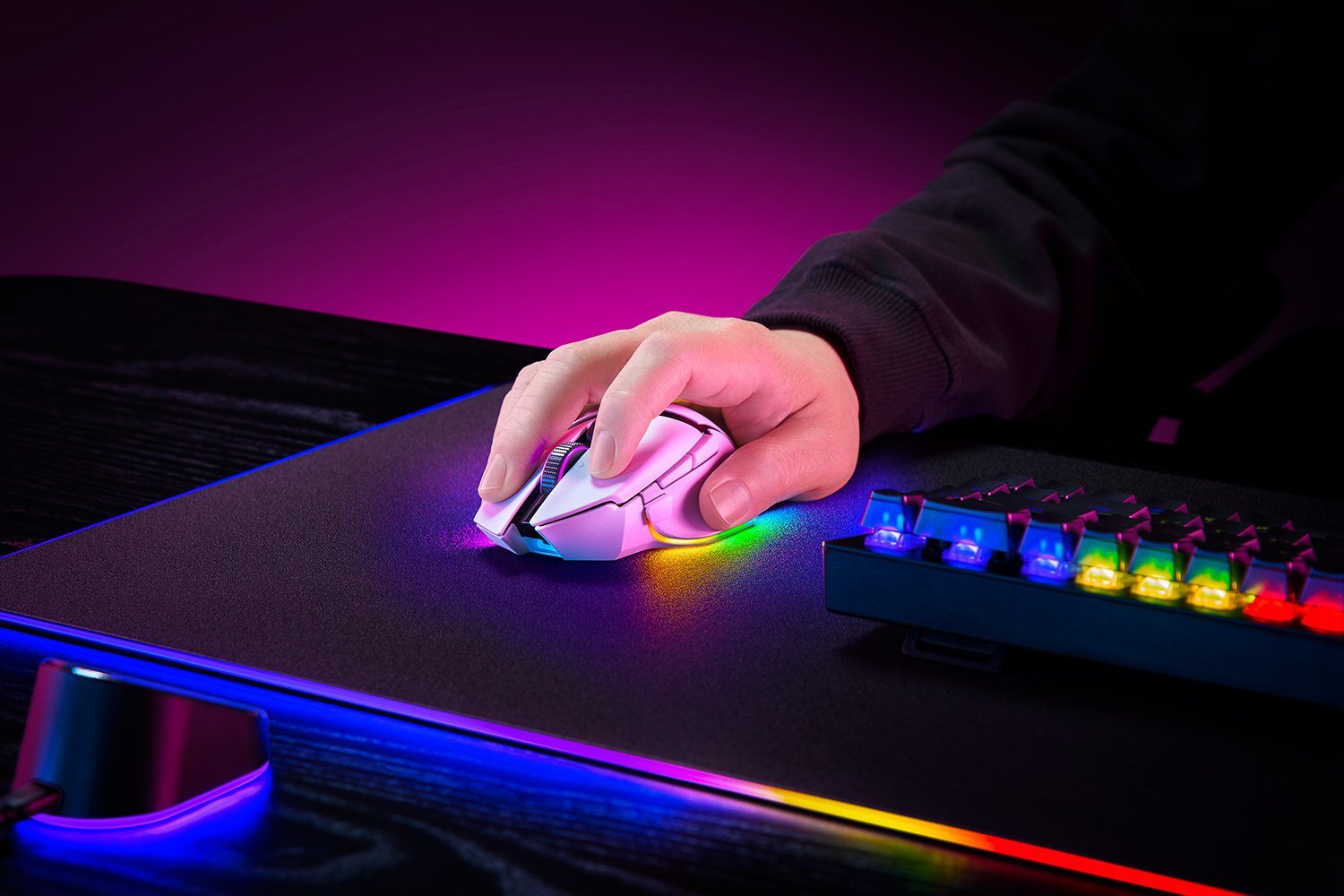 EAN 8886419333937 - Razer Basilisk V3 Pro ratón Juego mano derecha RF Wireless + Bluetooth + USB Type-C Óptico 30000 DPI imagen 12