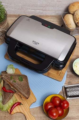 EAN 5902934835459 - Adler AD 3043 sandwichera 1300 W Negro imagen 10