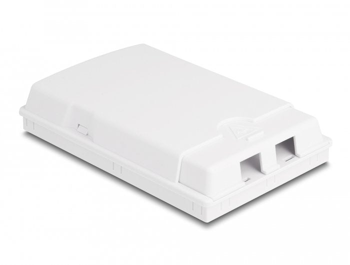 Lwl Anschlussdose Zur Wandmontage Für 2 X Sc Simplex Oder Lc Duplex Weiss