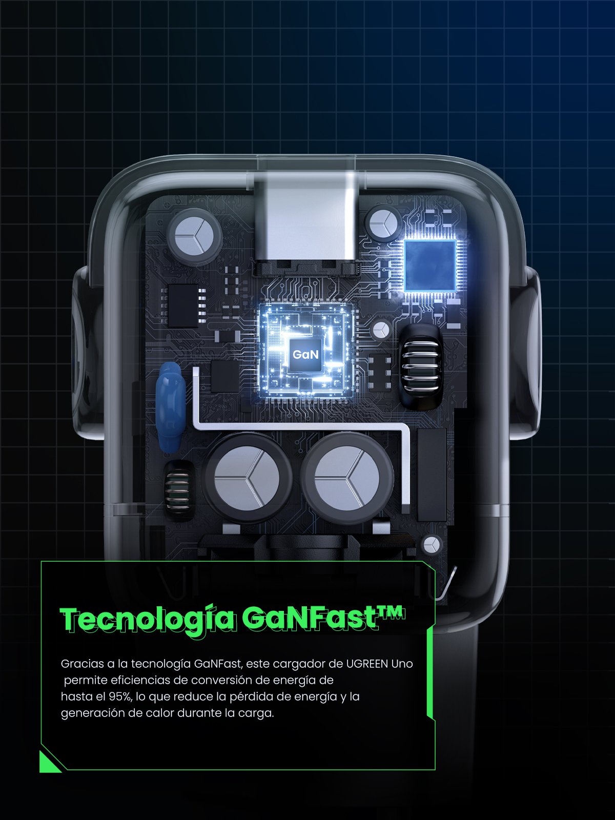 EAN 6941876236688 - Ugreen Nexode RG 65W 3-Port GaN Ordenador portátil, Teléfono móvil, Portátil, Batería portátil, Teléfono imagen 14