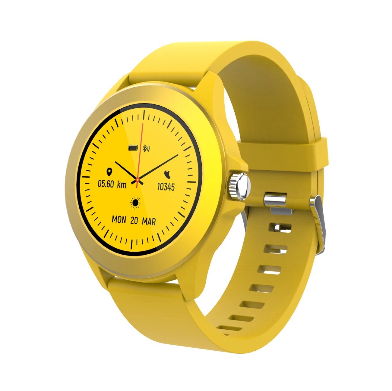EAN 5900495072252 - Forever CW-300 3,05 cm (1.2") IPS 43 mm Digital 228 x 228 Pixeles Pantalla táctil Amarillo imagen 1