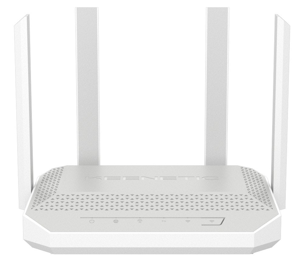 Router Keenetic Hero 4g+ (Kn-2312) Inalámbrico Gigabit Ethernet Doble Banda (2,4 Ghz / 5 Ghz) Gris, Blanco