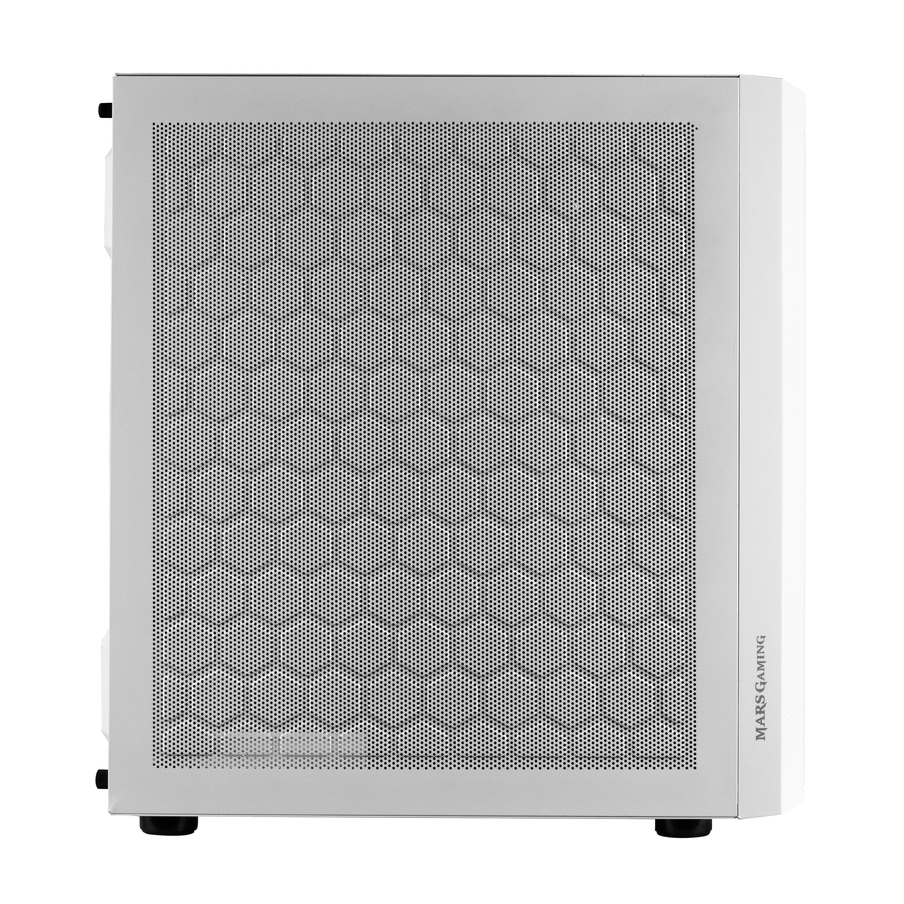 Caja Pc Marsgaming Microatx Mcmesh White