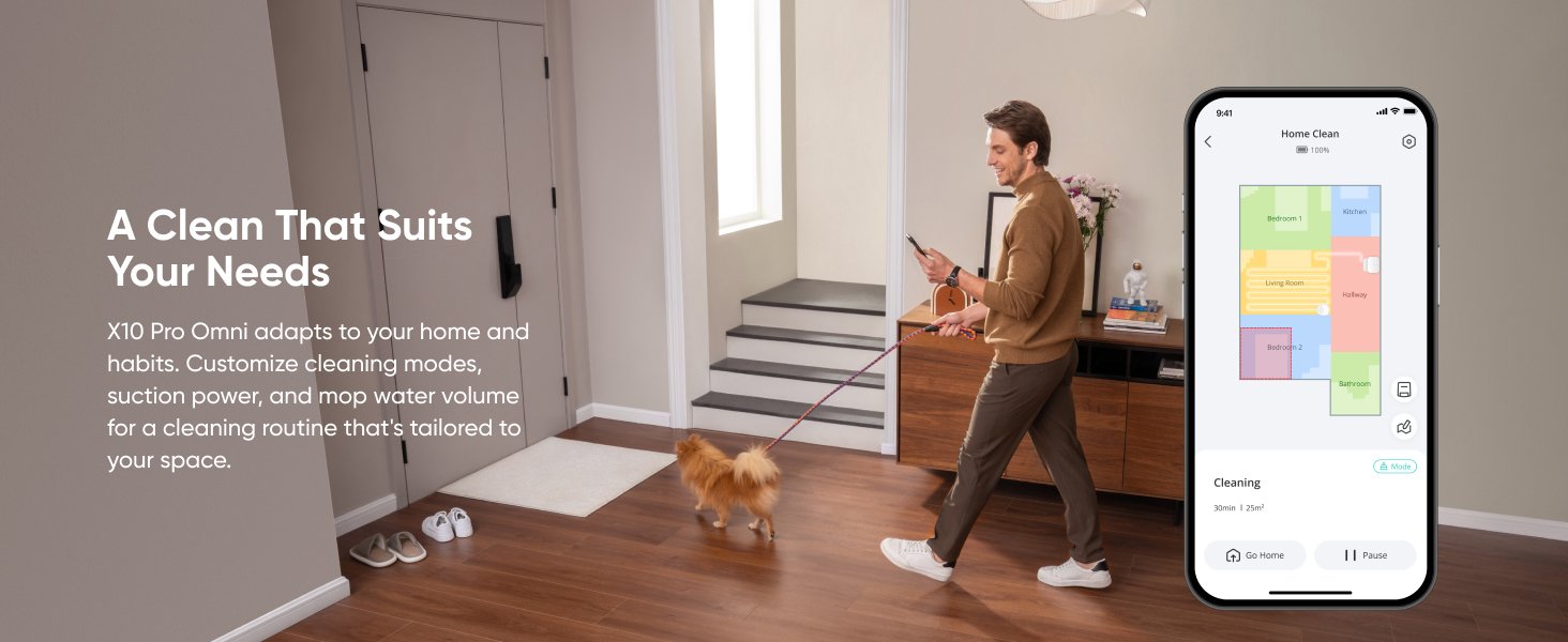 Robot De Limpieza Con Estación De Vaciado Automático Eufy X10 Pro Omni