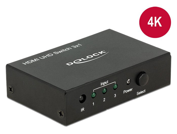 Delock 18683 Switch 3 X Hdmi In > 1 X Hdmi Out 4k