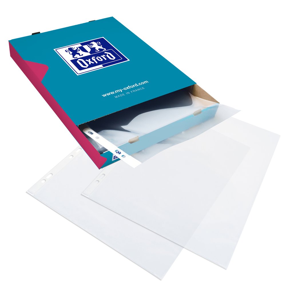 EAN 3045059705091 - Oxford 100206764 protector de hojas 210 x 297 mm (A4) Polipropileno (PP) 100 pieza(s) imagen 2