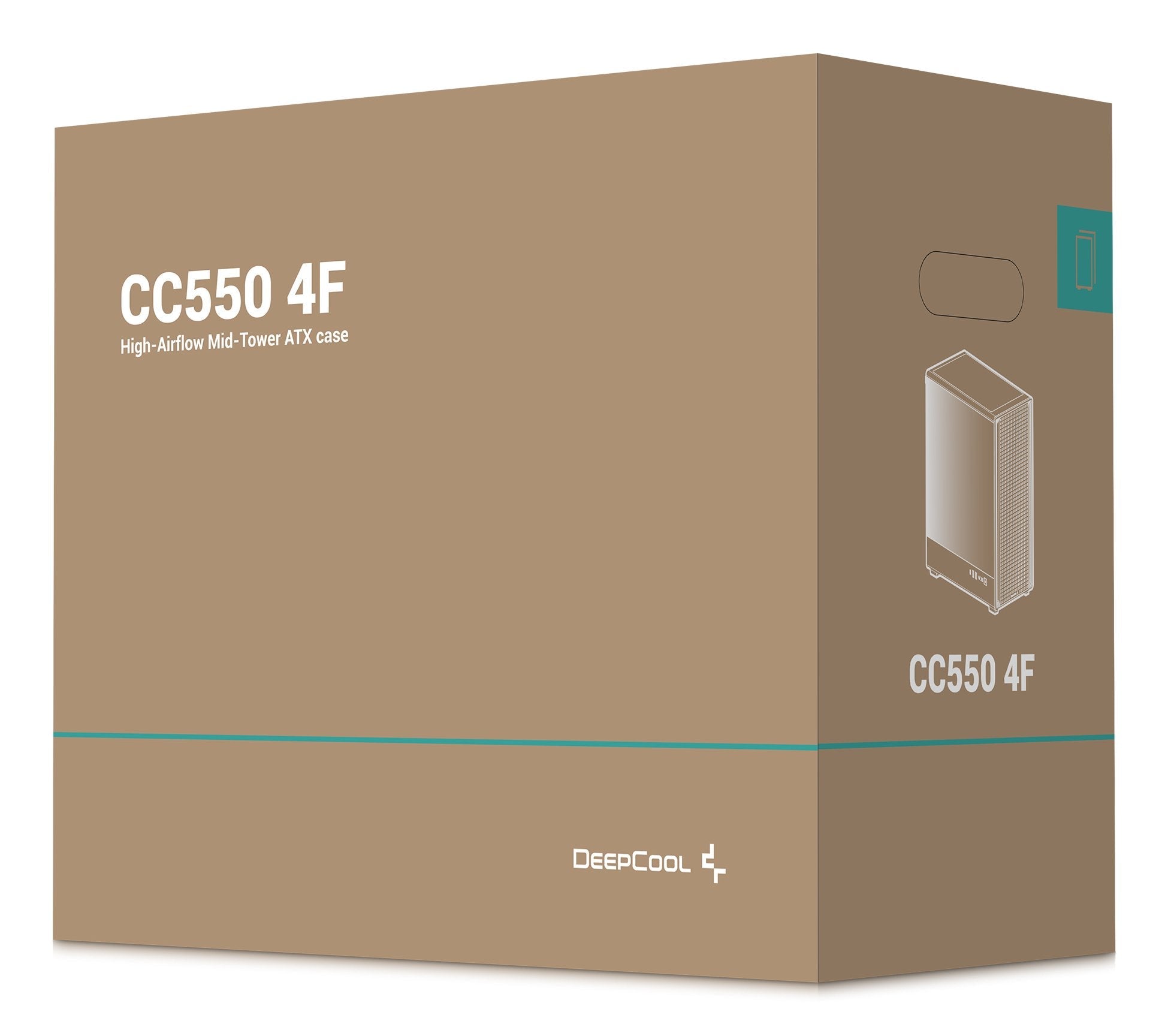 Deepcool R-Cc550bkana4-G Cc550 4f Mid Tower Case, Black