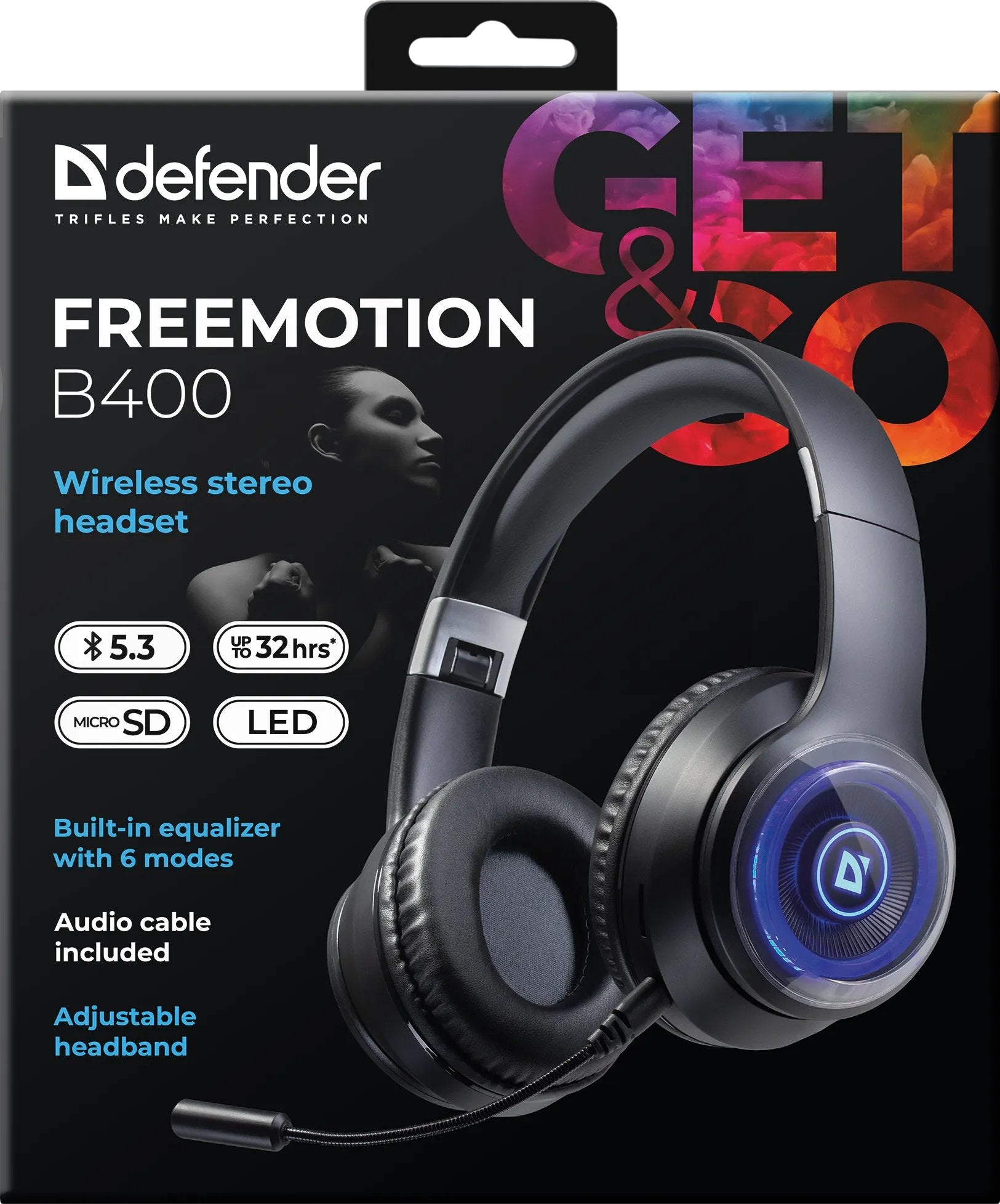 EAN 4745090824162 - Defender FreeMotion B400 Auriculares Inalámbrico y alámbrico Diadema Llamadas/Música/Deporte/Uso diario U imagen 11