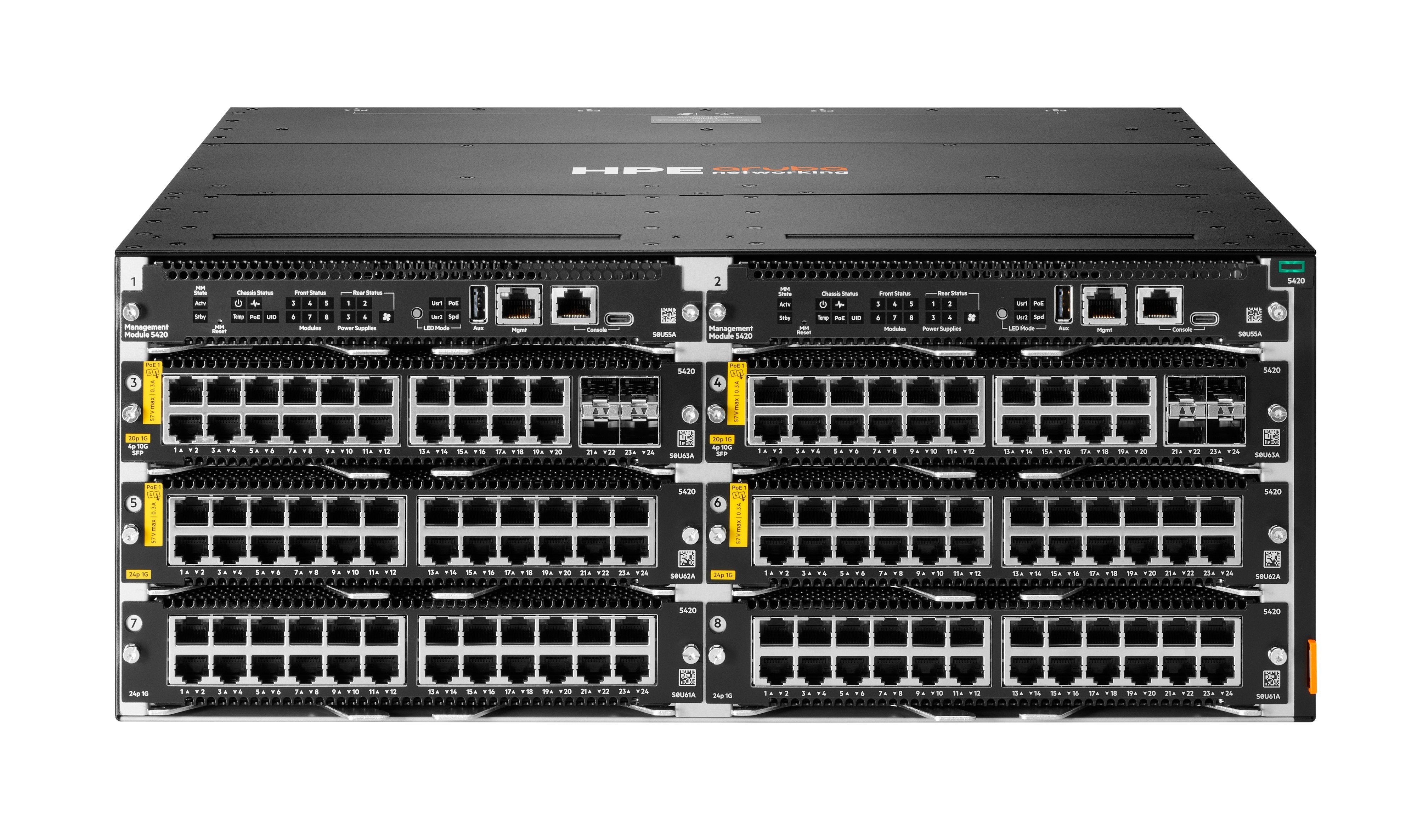 EAN 0190017650579 - HPE Aruba Networking CX 5420 6-slot Switch imagen 1