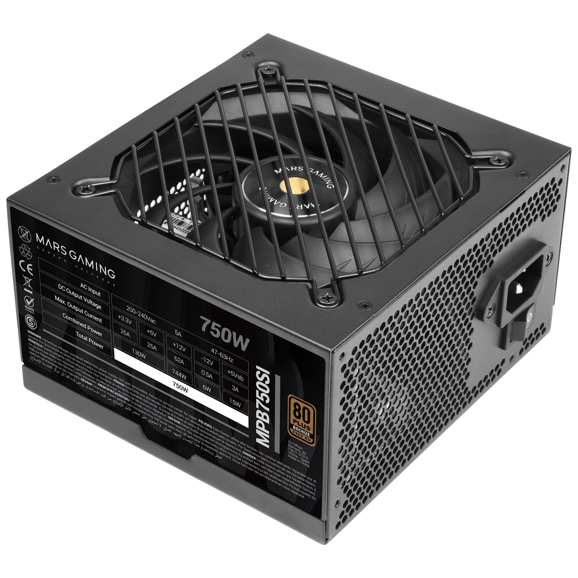 EAN 8435693108344 - Mars Gaming MPB750SI unidad de fuente de alimentación 24-pin ATX imagen 2